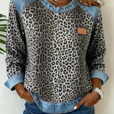 Sophie | Madingas leopardų rašto kasdienis megztinis