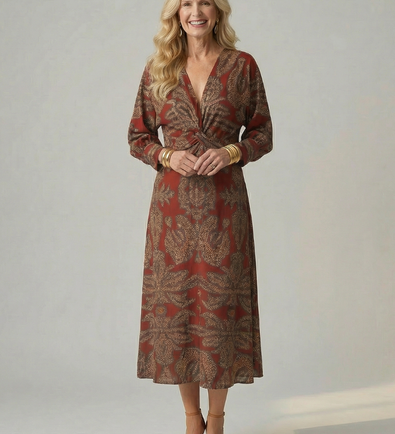Lune | Natūralus drabužis su elegantiška midi suknele
