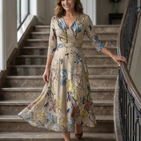 Celine | Midi suknelė su apversta apykakle