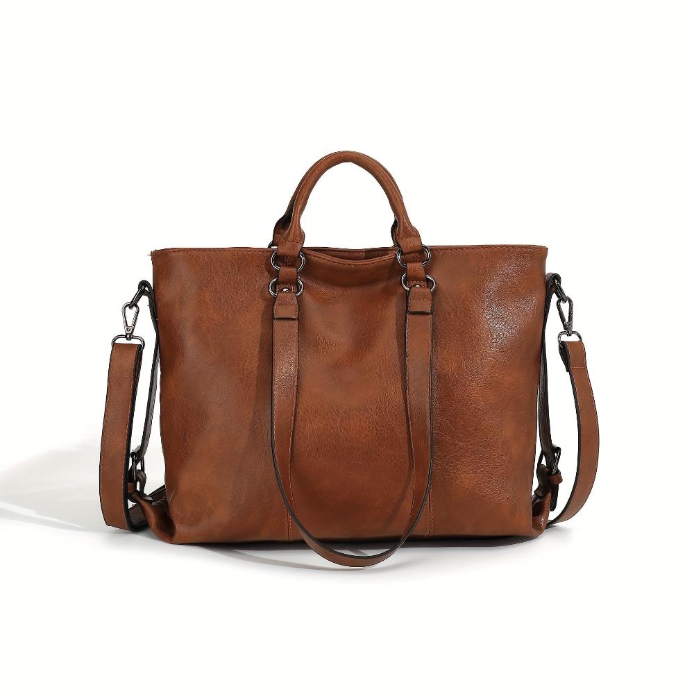 Bianca — Vintage Intemporel Shopper Krepšys su Išskirtiniu Elegantiškumu