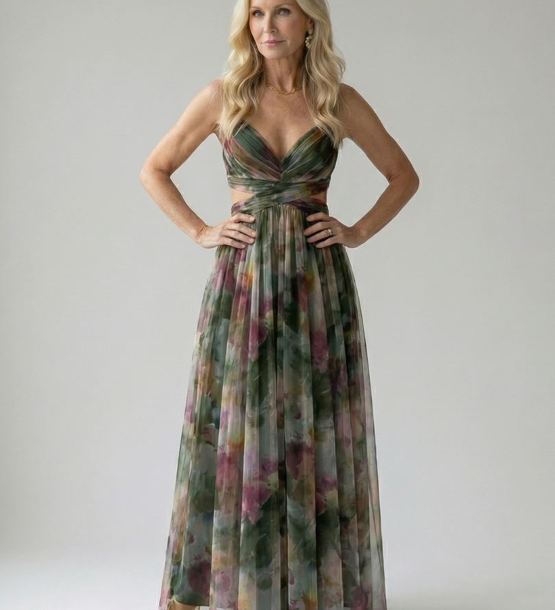 Isel | Minkšta Wrap Maxi Suknelė