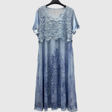 INDIGO | ELEGANTIŠKA MIDI GĖLINĖ SUKNELĖ