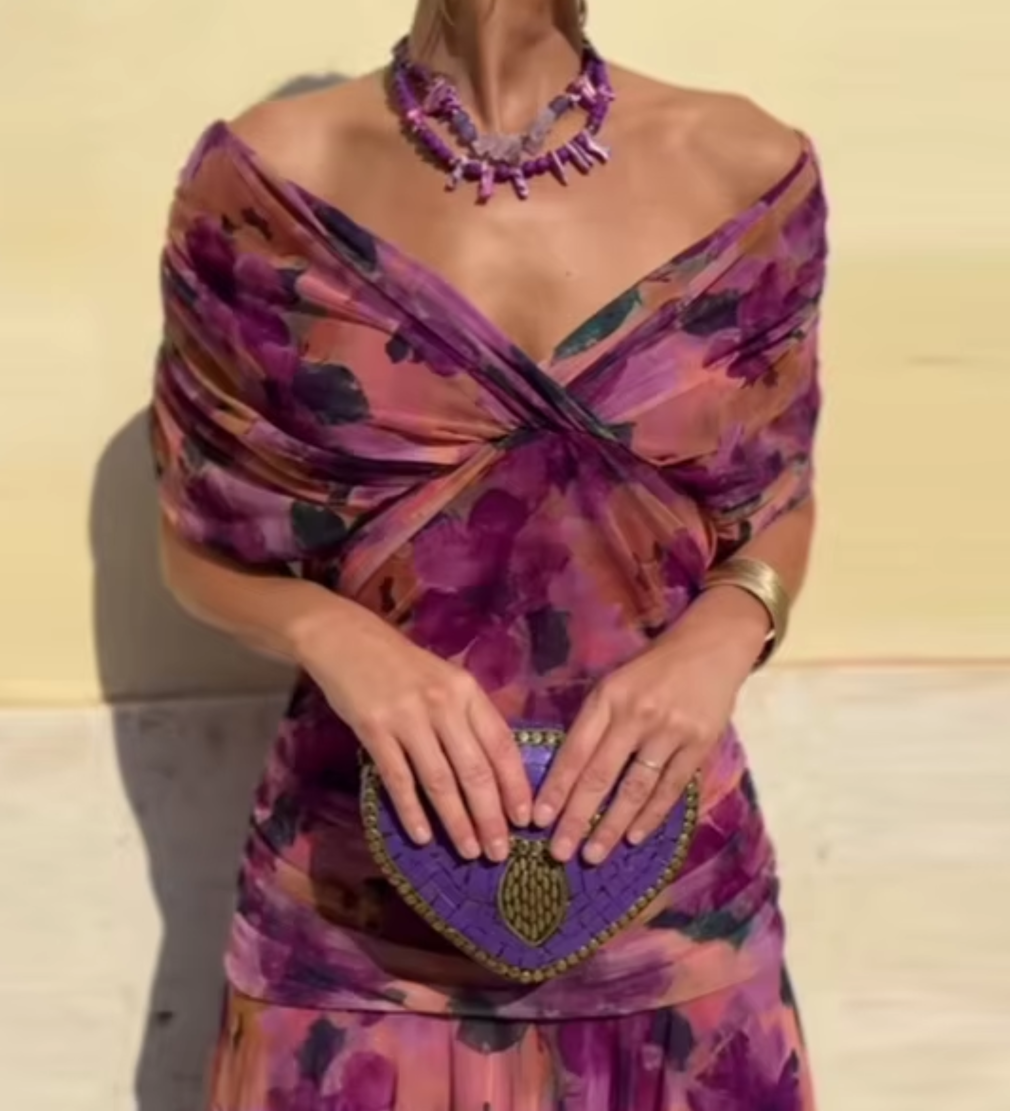Louise™  | Elegantiška Maxi Suknelė su V formos Dekolte