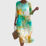 Hayley™ | Elegantiška Maxi Gėlėta Suknelė