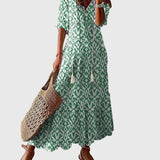 Amalia | Vintage Boho Maxi Suknelė Vasarai