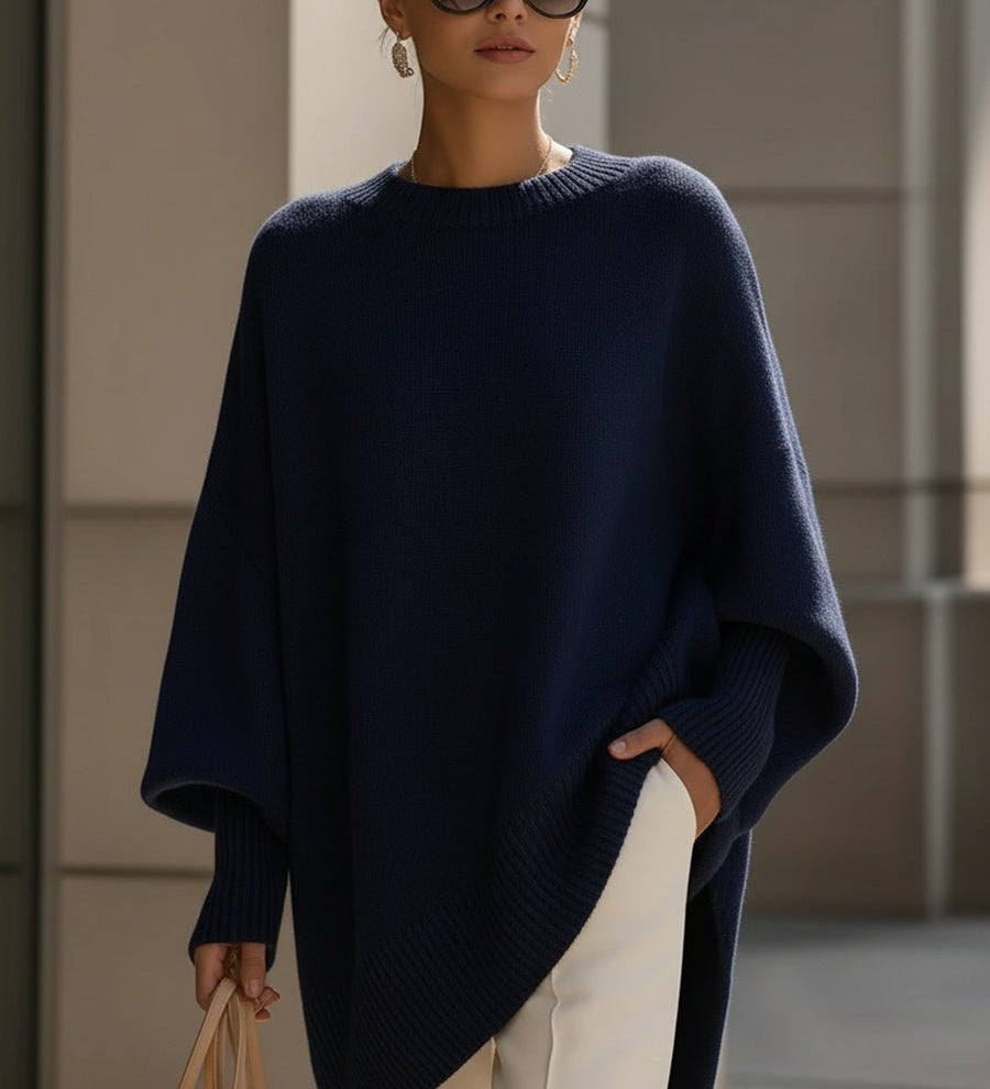 Sienna | Atsipalaidavęs Batwing Per didelis Megztinis