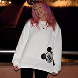 Alice | Atsipalaidavęs Mickey Mouse Spaudinio Kasdienis Megztinis