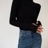 Isla | Rafinuotas ir Universalus Ribo Turtleneck Megztinis