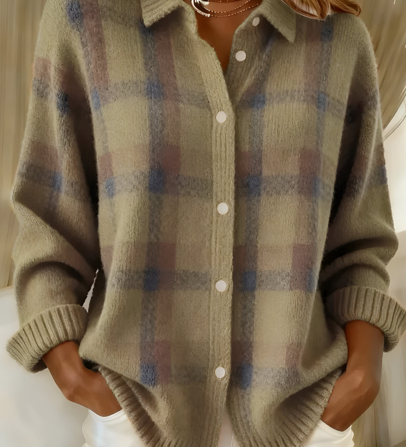 Anna | Plaid Megztinis