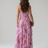 Nori | Halterneck gėlių maksi suknelė