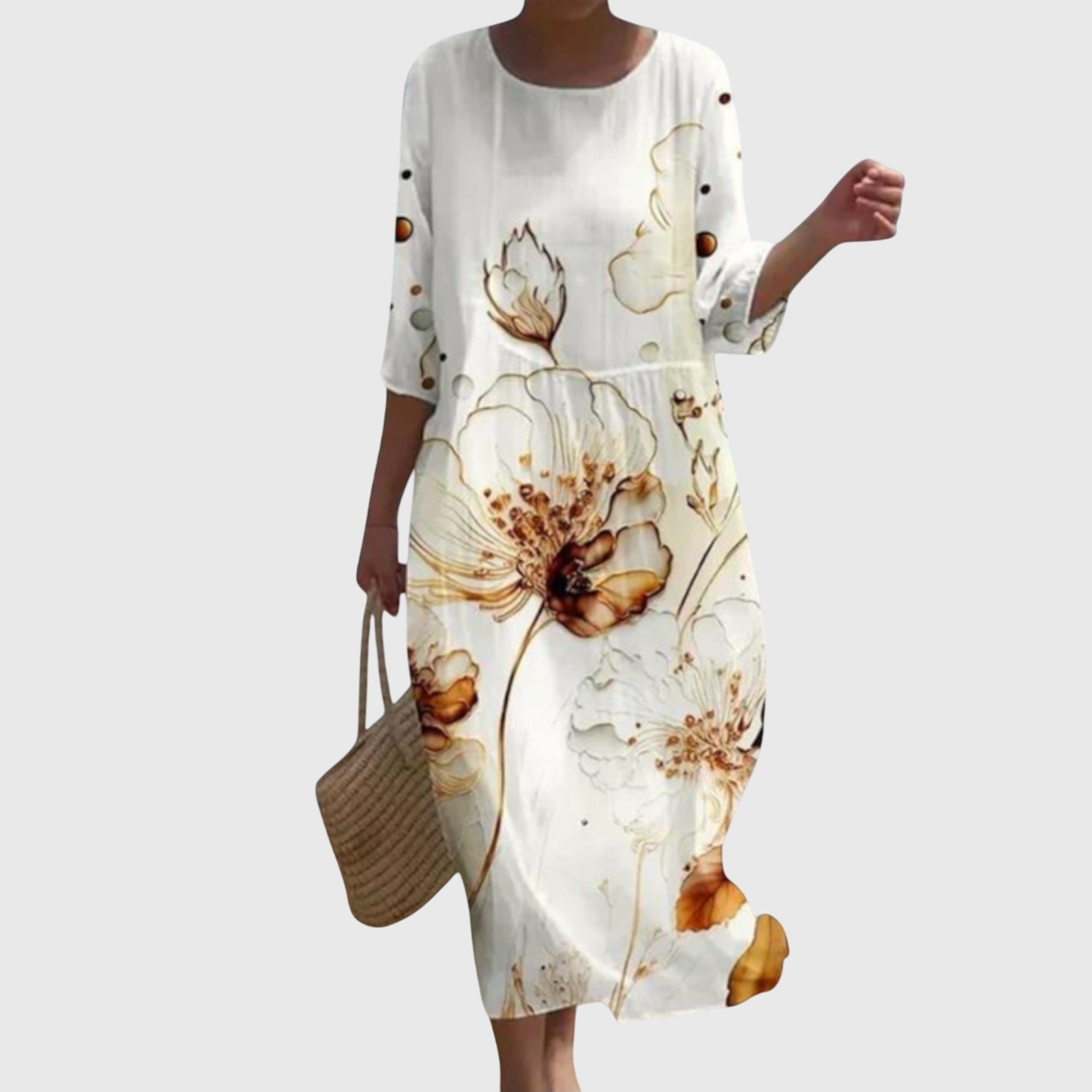 Hayley™ | Elegantiška Maxi Gėlėta Suknelė