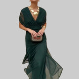Louise™  | Elegantiška Maxi Suknelė su V formos Dekolte