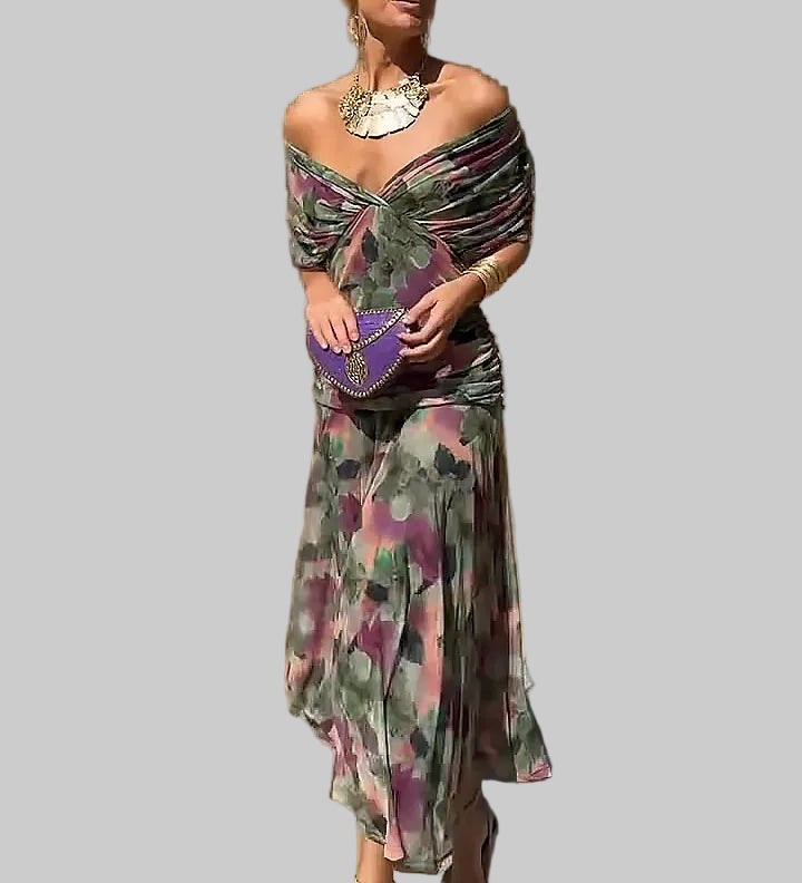 Louise™  | Elegantiška Maxi Suknelė su V formos Dekolte