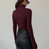 Isla | Rafinuotas ir Universalus Ribo Turtleneck Megztinis
