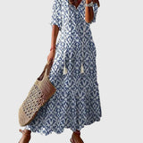 Amalia | Vintage Boho Maxi Suknelė Vasarai
