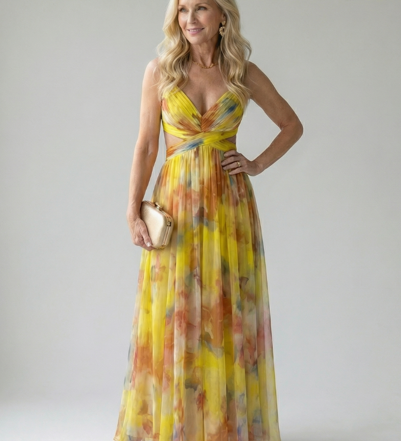 Isel | Minkšta Wrap Maxi Suknelė