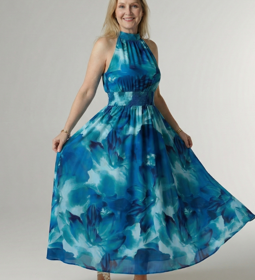 Sylin | Surinkta Halter Midi Suknelė