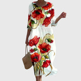 Hayley™ | Elegantiška Maxi Gėlėta Suknelė