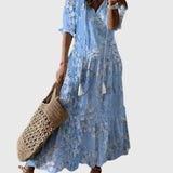Amalia | Vintage Boho Maxi Suknelė Vasarai