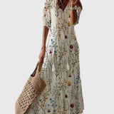 Amalia | Vintage Boho Maxi Suknelė Vasarai