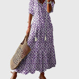 Amalia | Vintage Boho Maxi Suknelė Vasarai