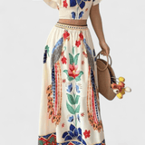 Itzel | Boho rinkinys su etniniais raštais