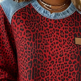 Sophie | Madingas leopardų rašto kasdienis megztinis