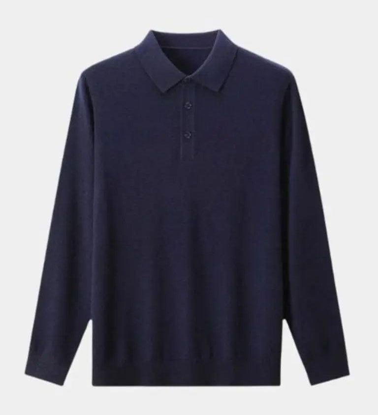 Adrian™ | Vilnonis Polo Marškinėliai su Mygtukais