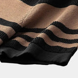 George™ | Karamelinis dryžuotas polo marškinėliai