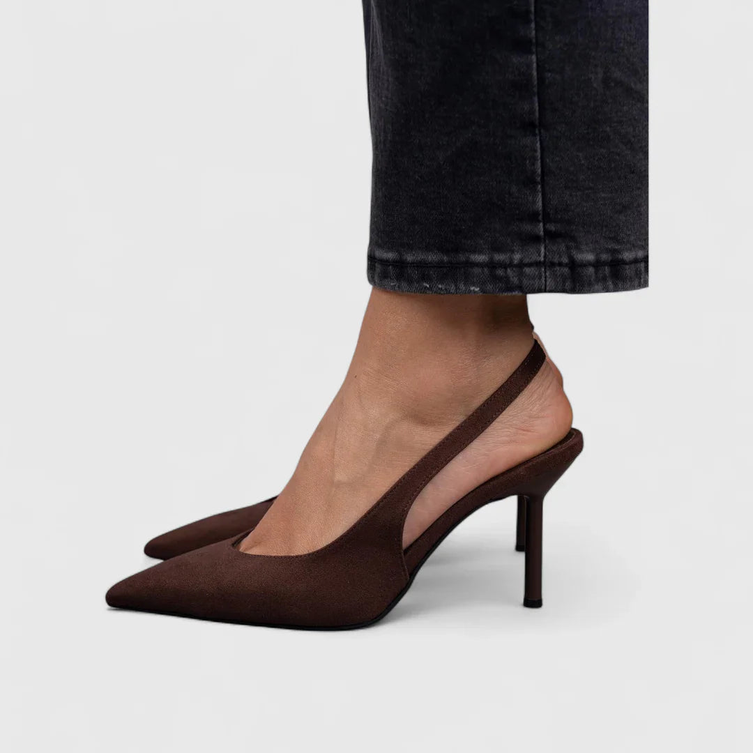 Isabelle – Leopardų Rašto Slingback Bateliai