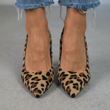 Isabelle – Leopardų Rašto Slingback Bateliai