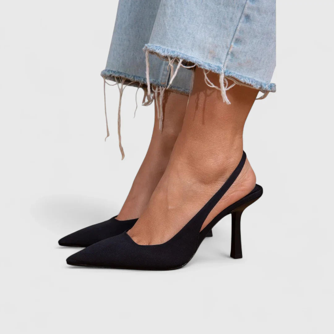 Isabelle – Leopardų Rašto Slingback Bateliai
