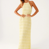 Katalina – Juoda Maxi Suknelė Halter