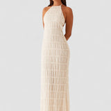Katalina – Juoda Maxi Suknelė Halter