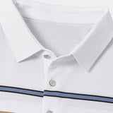 Kasper™ | Dryžuotas Polo Marškinėlis su Saulėlydžio Motyvu
