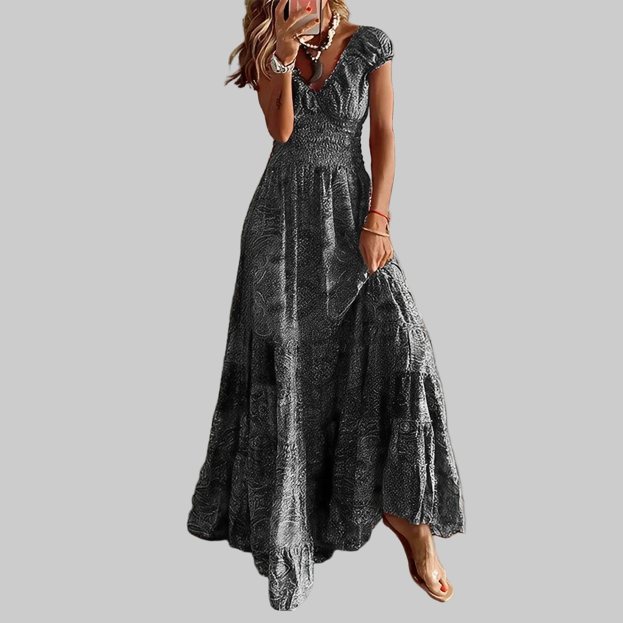 Kaida - Boho Elegantiška Suknelė