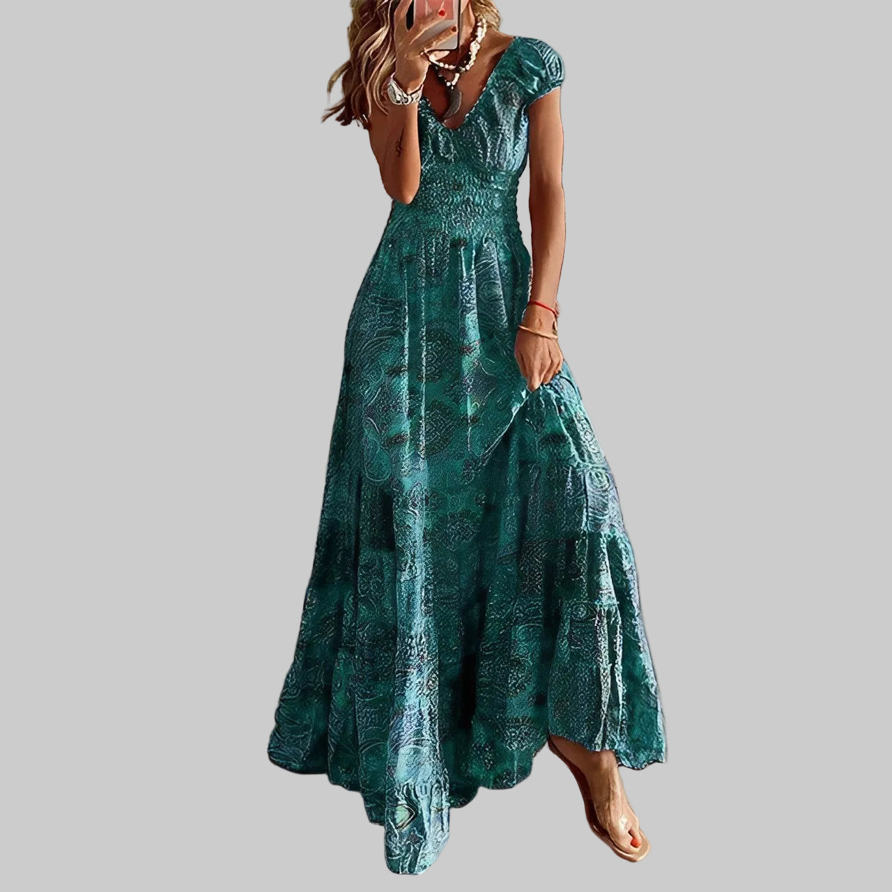 Kaida - Boho Elegantiška Suknelė