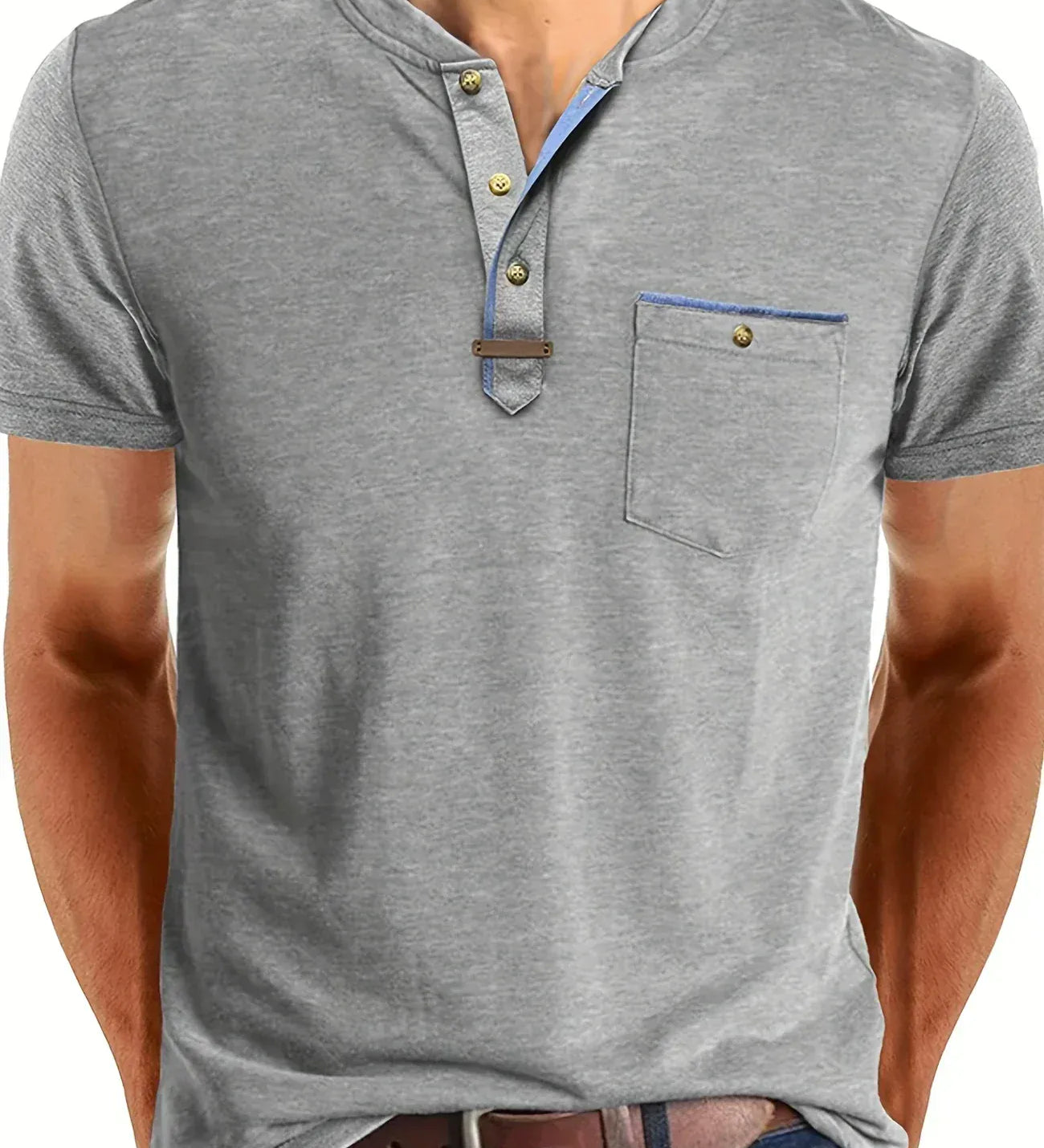Tarmo | Minkštas pagrindinis džemperis su krūtinės kišene vyrams
