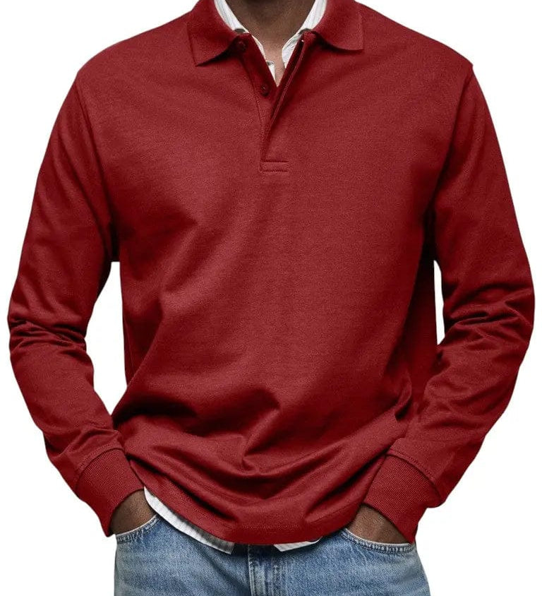 MOHR® | Prabangus polo marškinėliai su ilgomis rankovėmis