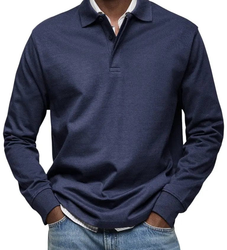 MOHR® | Prabangus polo marškinėliai su ilgomis rankovėmis