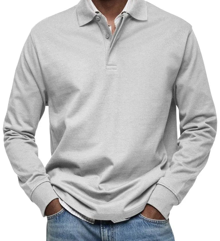 MOHR® | Prabangus polo marškinėliai su ilgomis rankovėmis