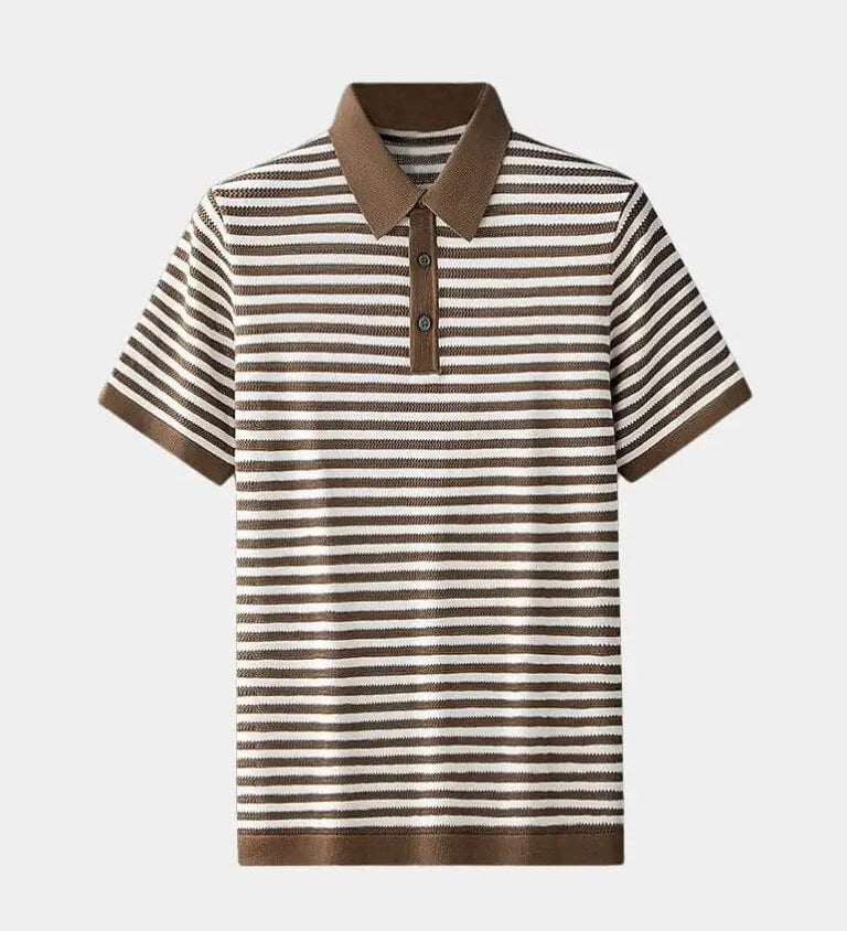 Malthe™ | Klasikinis dryžuotas polo marškinėlis