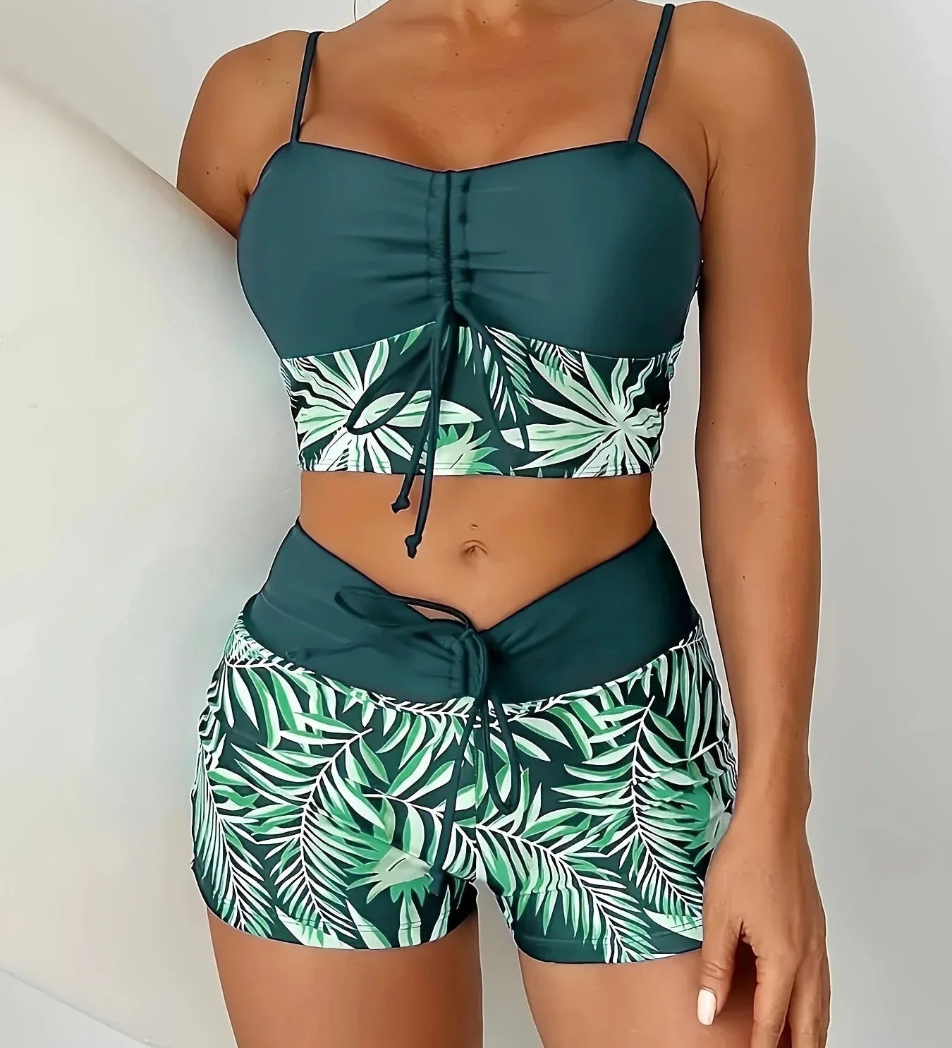 Oana – Bikini rinkinys su lapų raštu
