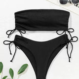 Constanța – Bikini bandeau rinkinys su šoninėmis juostelėmis