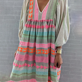 Jessenia - Boho Stiliaus Patogi Suknelė