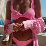 Corina – Bikini rinkinys su twist viršumi ir žema juosmeniu