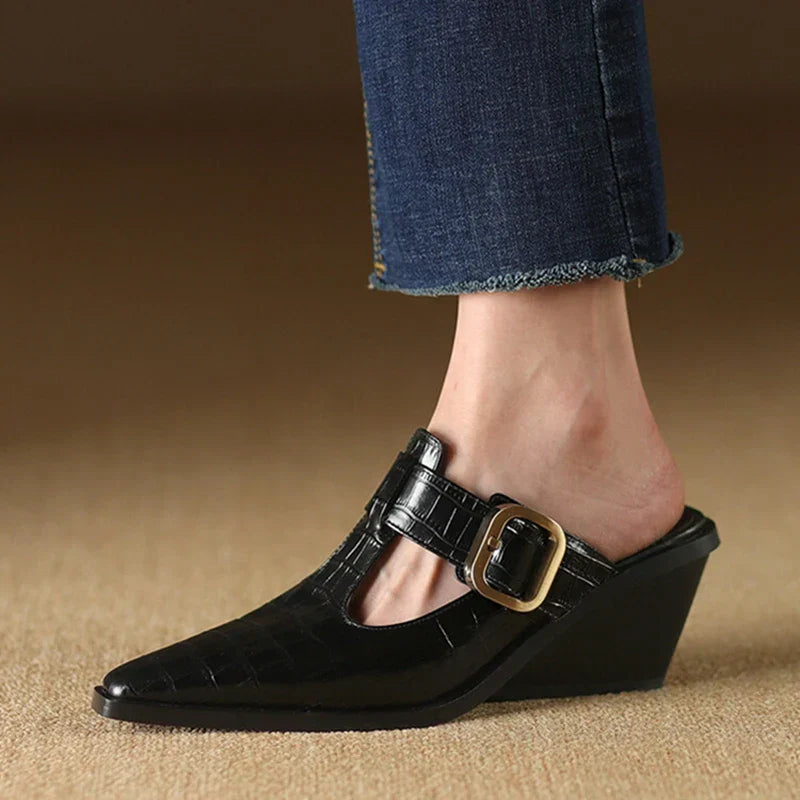 Mara – Premium Mule su Kroko Raštu