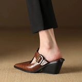Mara – Premium Mule su Kroko Raštu