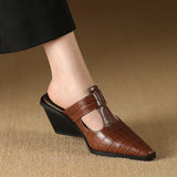 Mara – Premium Mule su Kroko Raštu