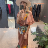 Zoe – Maxi Boho Siuvinėta Suknelė